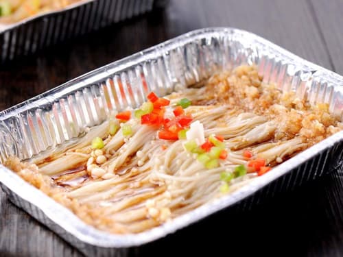 金台锡纸烤金针菇